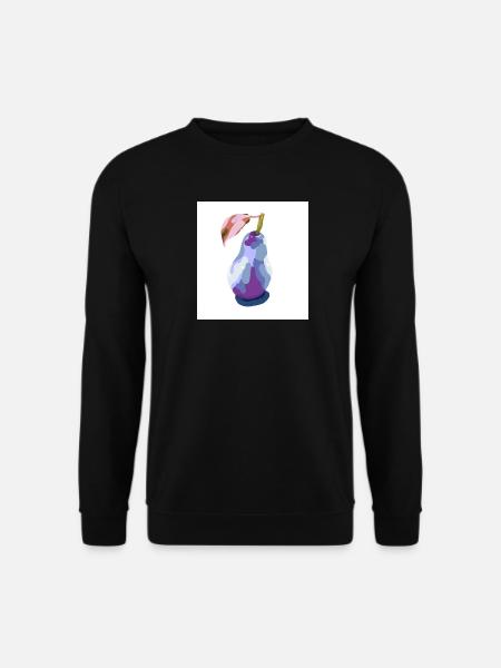 Pear in Pastels Abstract - Unisex Sweatshirt - black
