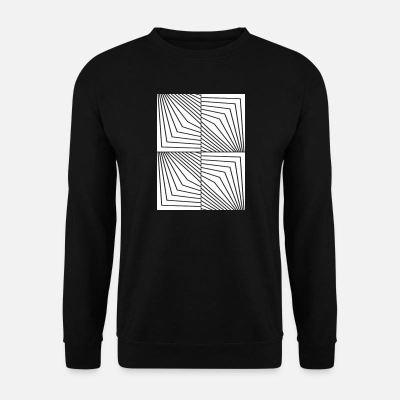 Opart Lines Constellation - Unisex Sweatshirt - black