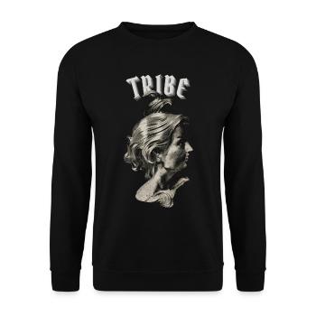 Spiral Tribe Tekno – Kostenlose Party Rave-Party Party-Outfit - Unisex Pullover - Schwarz - Vorne - Alina (178cm) & Michal (187cm)
