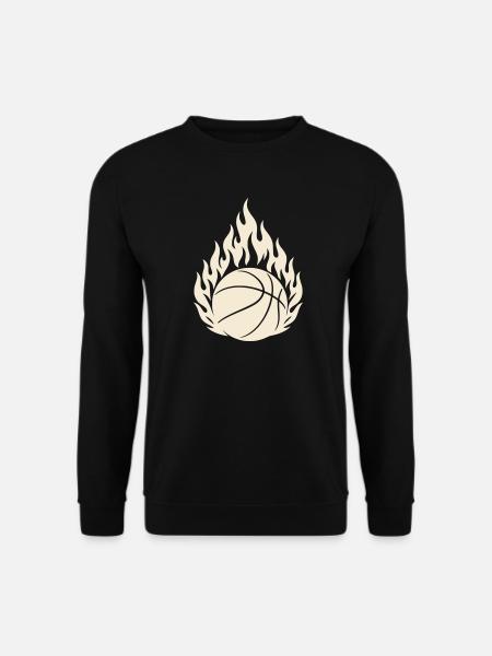 Basketball On Fire - Basketball - Unisex Sweatshirt - black