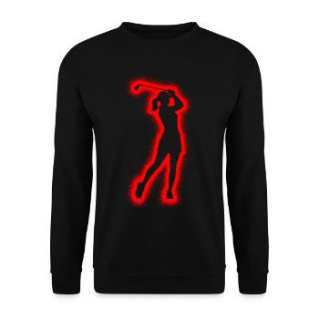 Golfeurs Golfeurs Golfeurs Golfeurs Filles Golf Femmes - Sweat-shirt Unisexe - noir - Devant - Alina (178cm) & Michal (187cm)