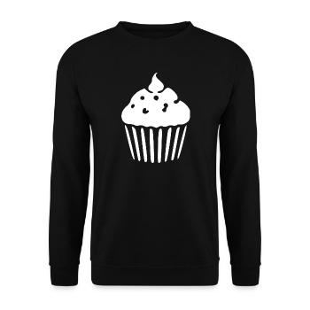 Cadeau de pâtisserie Cupcake Muffin - Sweat-shirt Unisexe - noir - Devant - Alina (178cm) & Michal (187cm)
