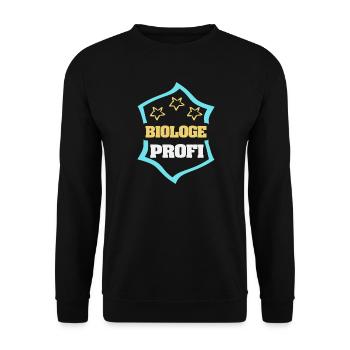 Biologe als Arbeit - Unisex Pullover - Schwarz - Vorne - Alina (178cm) & Michal (187cm)