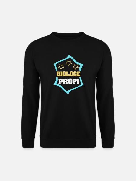 Biologe als Arbeit - Unisex Pullover - Schwarz
