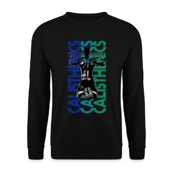 Calisthenics - Unisex Pullover - Schwarz - Vorne - Alina (178cm) & Michal (187cm)
