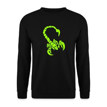 skorpion_01_3d - Unisex Pullover - Schwarz - Vorne - Alina (178cm) & Michal (187cm)