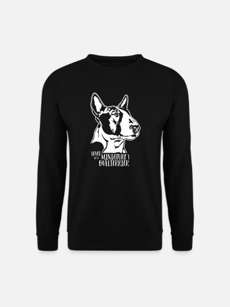 Loved by a Miniature Bullterrier Hunde Wilsigns - Unisex Pullover - Schwarz