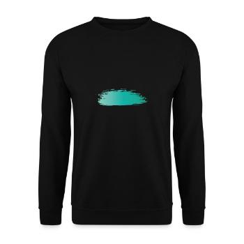 Paint blob splash paint painter gift colorful stroke - Unisex Sweatshirt - black - Front - Alina (178cm) & Michal (187cm)