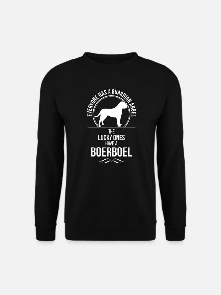 BOERBOEL Guardian Angel Wilsigns Hunde Hundespruch - Unisex Pullover - Schwarz