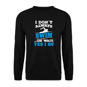 Natation - Sweat-shirt Unisexe - noir - Devant - Alina (178cm) & Michal (187cm)
