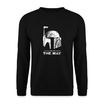 This is the Way - Sweat-shirt Unisexe - noir - Devant - Alina (178cm) & Michal (187cm)