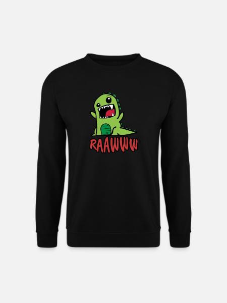 Dinosaur T-Rex bébé - Sweat-shirt Unisexe - noir