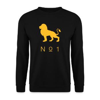 Erfolgreich sein Ziel errreichen T-Shirt Löwe - Unisex Pullover - Schwarz - Vorne - Alina (178cm) & Michal (187cm)