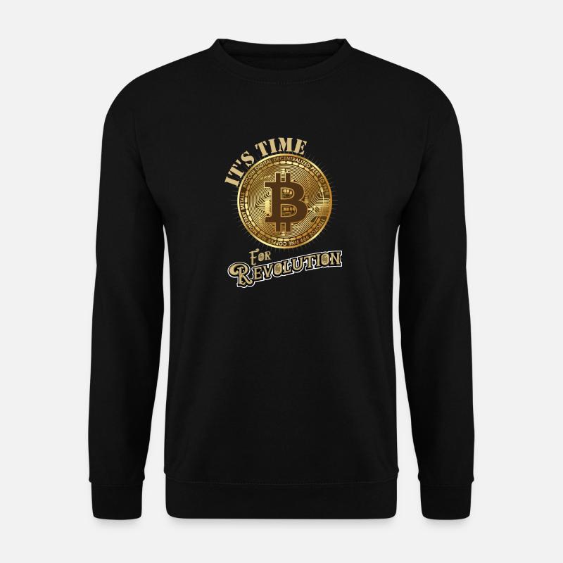 Bitcoin Revolution shirt Krypto - Unisex Pullover - Schwarz