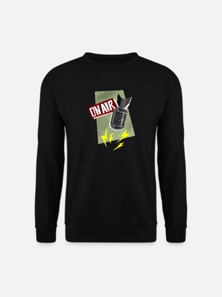 Microphone - live broadcast - Unisex Sweatshirt - black