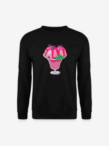 Eis Speiseeis Eiskrem Eiscreme Kugeleis Eisbecher - Unisex Pullover - Schwarz