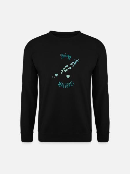 Malediven Geschenk für Maledivenurlauber - Unisex Pullover - Schwarz
