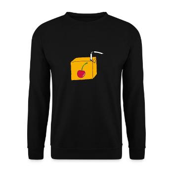 Boire un paquet de cerise - Sweat-shirt Unisexe - noir - Devant - Alina (178cm) & Michal (187cm)