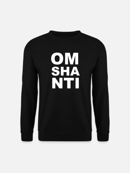 Om Shanti Yoga Sprüche - Unisex Pullover - Schwarz