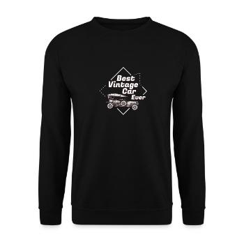 Meilleure voiture vintage, cadeau - Sweat-shirt Unisexe - noir - Devant - Alina (178cm) & Michal (187cm)