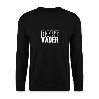 Dart Vader, Gift, Gift Idea - Unisex Sweatshirt - black - Front - Alina (178cm) & Michal (187cm)