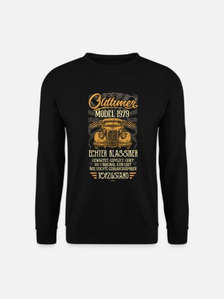 Oldtimer 1979 Jahrgang Geburtstag Retro Vintage - Unisex Pullover - Schwarz