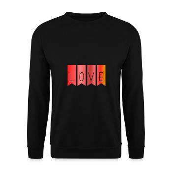 LIEBE. GERADE VERHEIRATET. ES LEBE DIE MARYS. JUNGGESELLINNENABSCHIED - Unisex Pullover - Schwarz - Vorne - Alina (178cm) & Michal (187cm)
