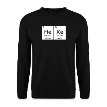Hexe - Unisex Pullover - Schwarz - Vorne - Alina (178cm) & Michal (187cm)