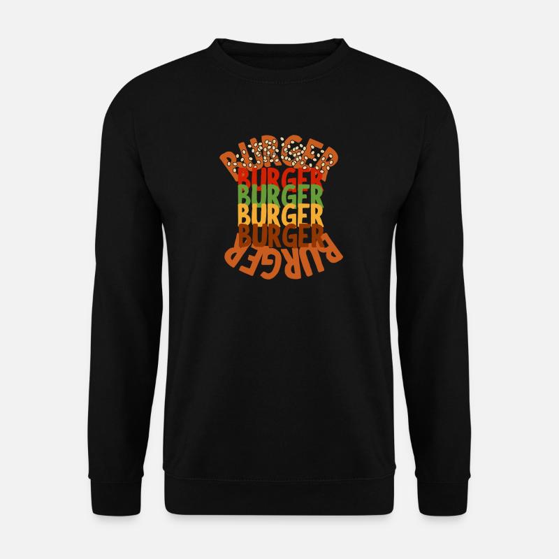 BUILD BURGER - Unisex Sweatshirt - black