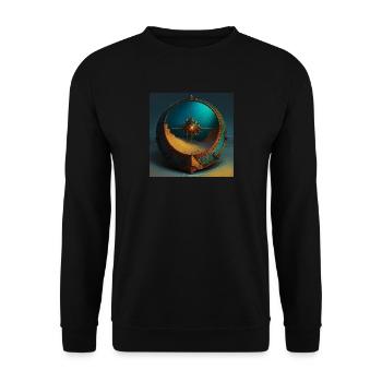 Compass - Unisex Sweatshirt - black - Front - Alina (178cm) & Michal (187cm)