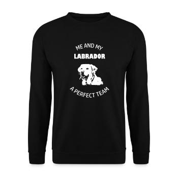 Moi et mon labrador - Sweat-shirt Unisexe - noir - Devant - Alina (178cm) & Michal (187cm)