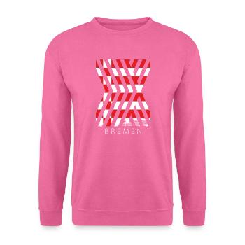 Bremen Flagge Bremer Fahne - Unisex Pullover - Pink - Vorne