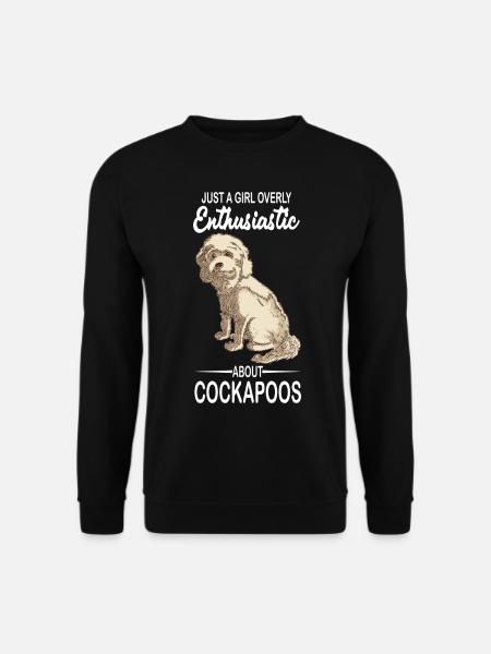 Cockapoo Geschenk | Hunde Hunderasse Haustier Hund - Unisex Pullover - Schwarz
