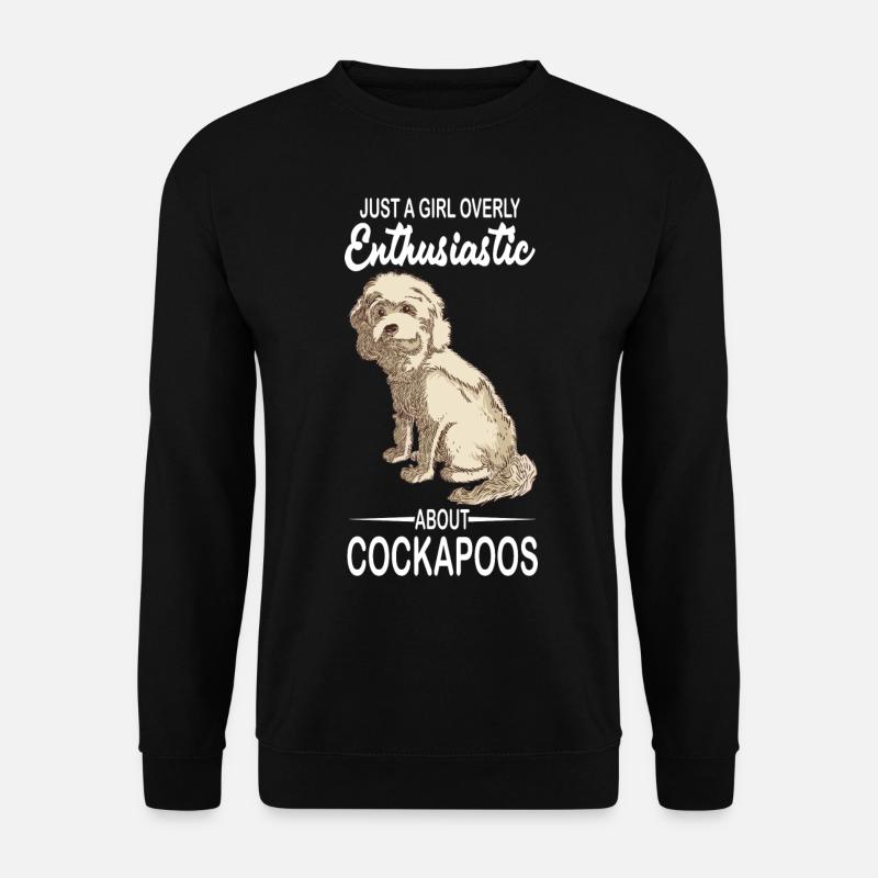 Cockapoo Geschenk | Hunde Hunderasse Haustier Hund - Unisex Pullover - Schwarz