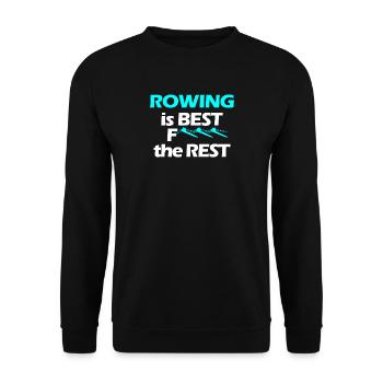 Rameurs d'aviron - Sweat-shirt Unisexe - noir - Devant - Alina (178cm) & Michal (187cm)