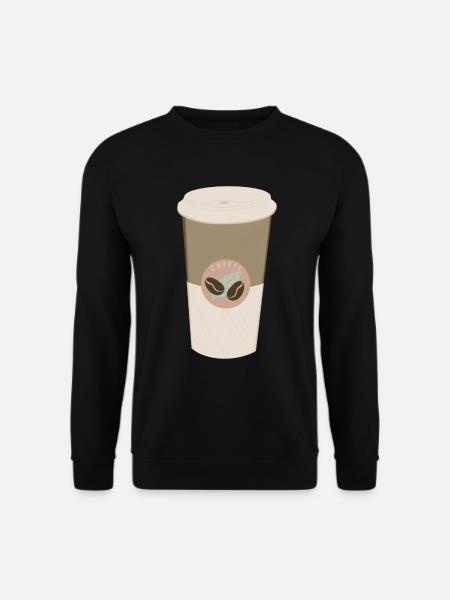 Kaffee Kaffeebecher - Unisex Pullover - Schwarz