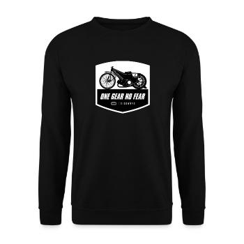 Speedway - one gear no fear - Sweat-shirt Unisexe - noir - Devant - Alina (178cm) & Michal (187cm)