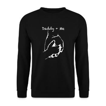 Daddyandme - Unisex Pullover - Schwarz - Vorne - Alina (178cm) & Michal (187cm)