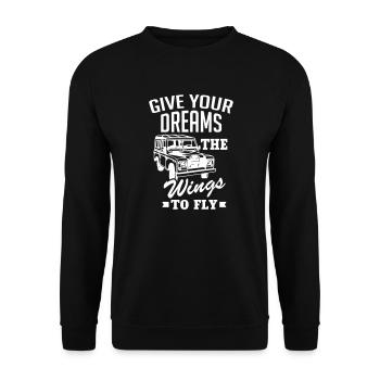 Landy Dreams - Unisex Sweatshirt - black - Front - Alina (178cm) & Michal (187cm)