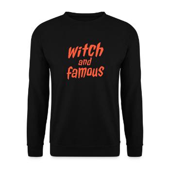 Halloween Sorcière Sorcière Sorcière Sort Sorcière Et Célèbre - Sweat-shirt Unisexe - noir - Devant - Alina (178cm) & Michal (187cm)