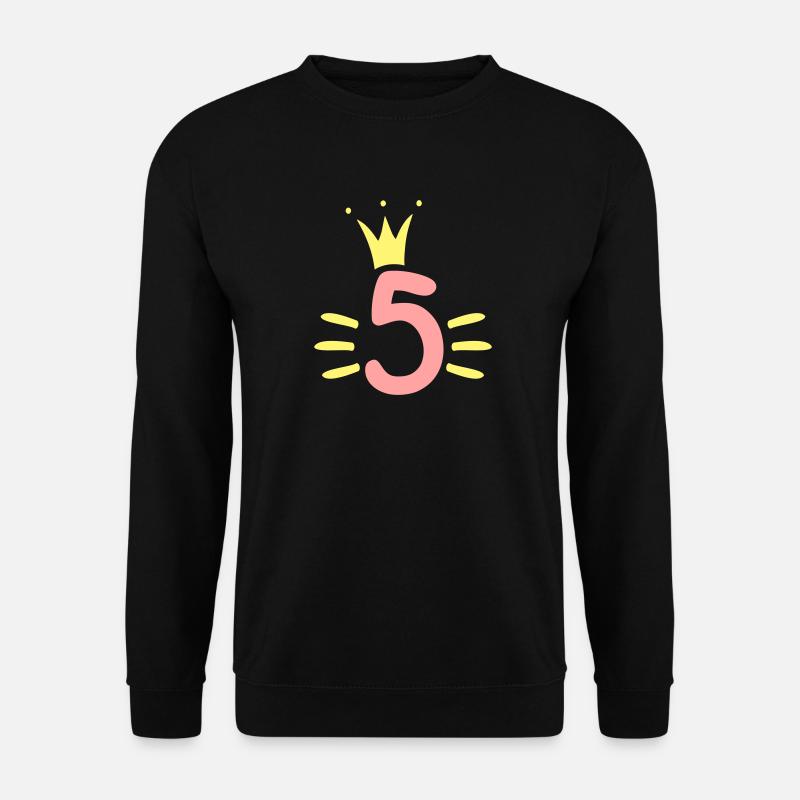 Couronne du 5e anniversaire - Sweat-shirt Unisexe - noir