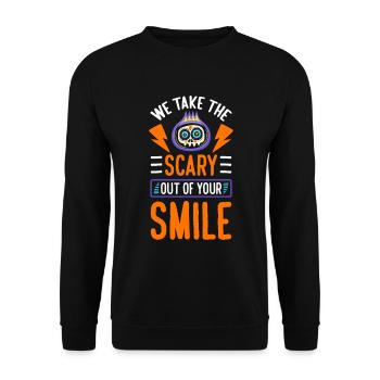 Monster Baby Halloween Bruder - Unisex Pullover - Schwarz - Vorne - Alina (178cm) & Michal (187cm)