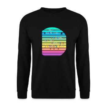 Die Top Sportart Saison ist die coole Basketball - Unisex Pullover - Schwarz - Vorne - Alina (178cm) & Michal (187cm)