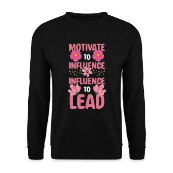 Équipe d’emploi de patron - Sweat-shirt Unisexe - noir - Devant - Alina (178cm) & Michal (187cm)