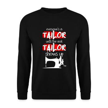 Tailor Lingerie Pantalon Machine à Coudre - Sweat-shirt Unisexe - noir - Devant - Alina (178cm) & Michal (187cm)