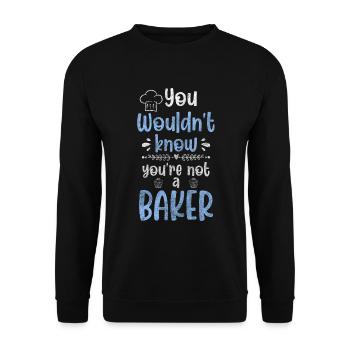 baking, confectioner, baked goods, delicious - Unisex Sweatshirt - black - Front - Alina (178cm) & Michal (187cm)