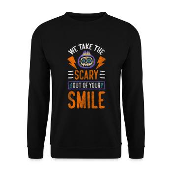 Horror Evil - Unisex Sweatshirt - black - Front - Alina (178cm) & Michal (187cm)