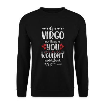 Zodiac Horoscope Element Element - Unisex Sweatshirt - black - Front - Alina (178cm) & Michal (187cm)