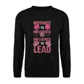 Company Colleagues Employees - Unisex Sweatshirt - black - Front - Alina (178cm) & Michal (187cm)