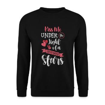 Souhaits d’étoiles - Sweat-shirt Unisexe - noir - Devant - Alina (178cm) & Michal (187cm)